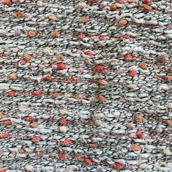 Lands End Kids Textured Knit Sweater Beige & pink Long Sleeve Size S - Picture 5 of 7